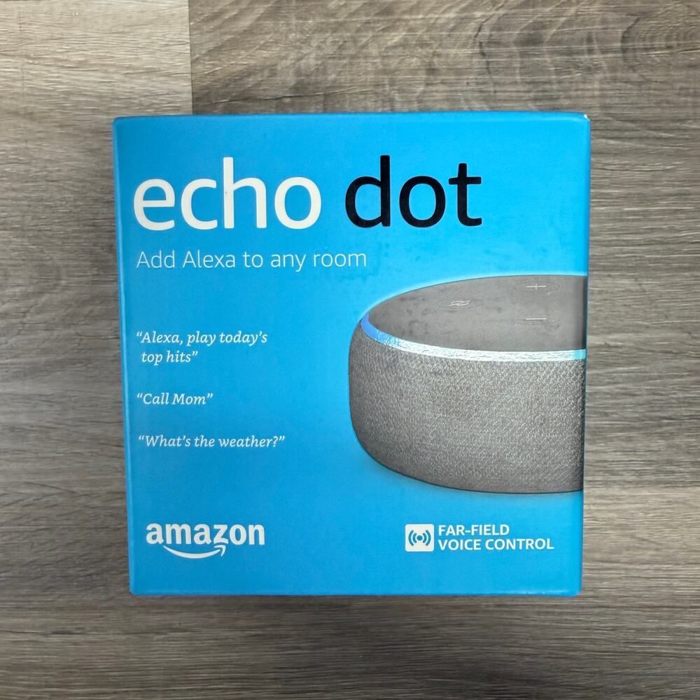 Sealed, Amazon Echo Dot 3rd Generation, Voice Control, Smart Speaker